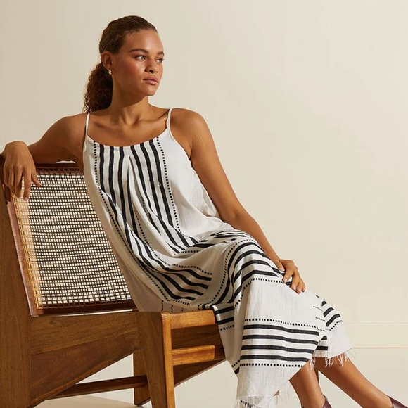 LEMLEM NIA Midi Slip Dress in Eshe Black - size Medium NWT - Picture 9 of 11